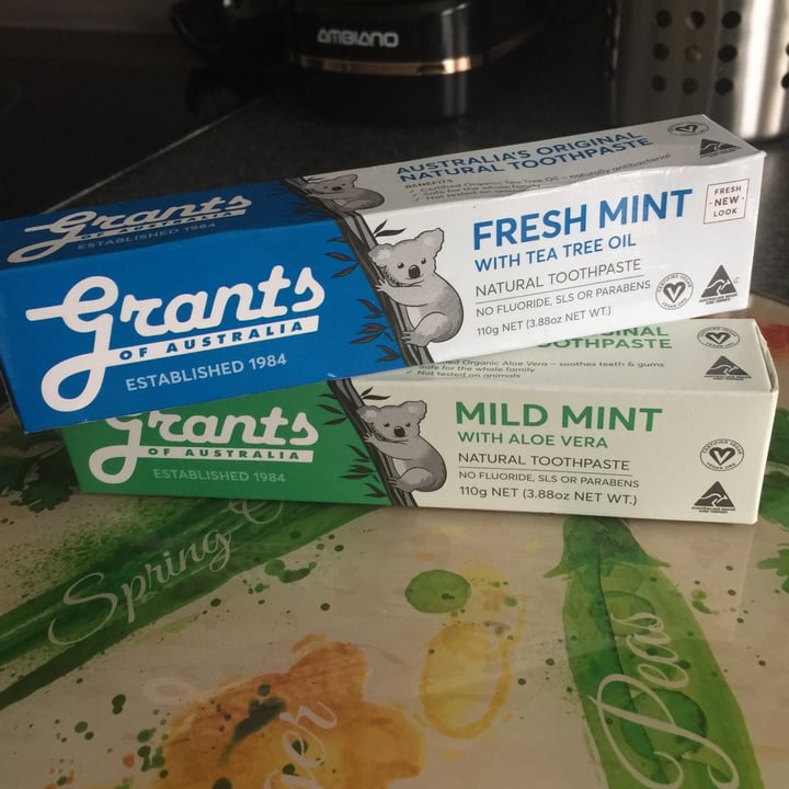 photo of Grants of Australia Mild mint toothpaste shared by @julesbateman on  11 Jul 2020 - review