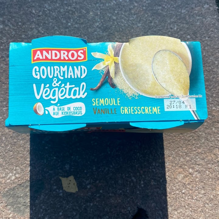 photo of Andros gourmand vegetal semoule shared by @mariantoniietta on  30 Apr 2022 - review