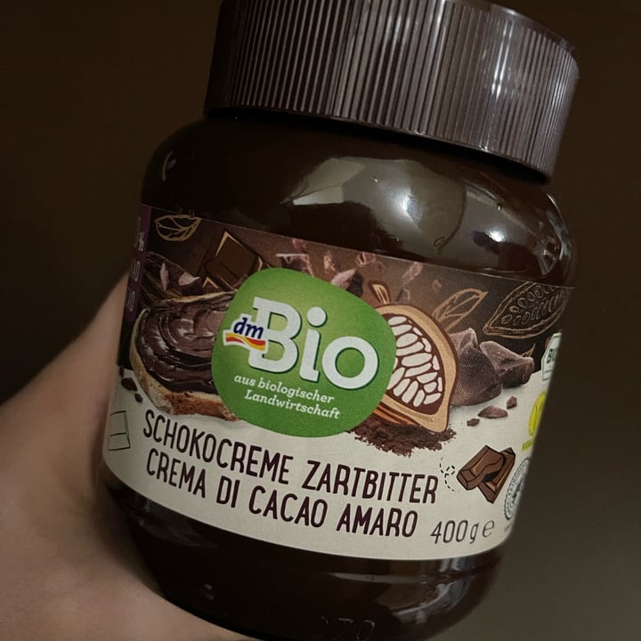 review photo of dmBio Zartbitter-Crema di cacao amaro shared by @bornintothis on 13 Nov 2022 - review