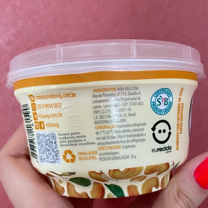 review photo of Vida Veg Manteiga de castanha de caju shared by @isalorenza on 02 May 2022 - review