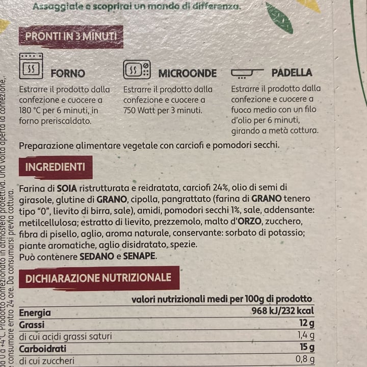 photo of Kioene Burger ai carciofi e pomodori secchi shared by @casapapaya on  06 Apr 2022 - review
