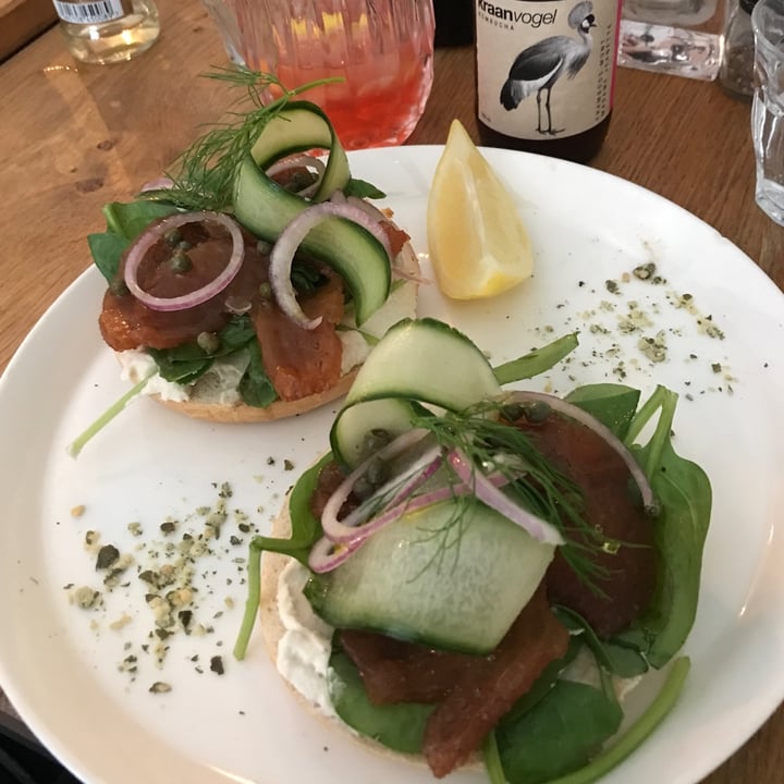 photo of Meatless District No Salmon Bagel shared by @annbience on  01 Aug 2022 - review