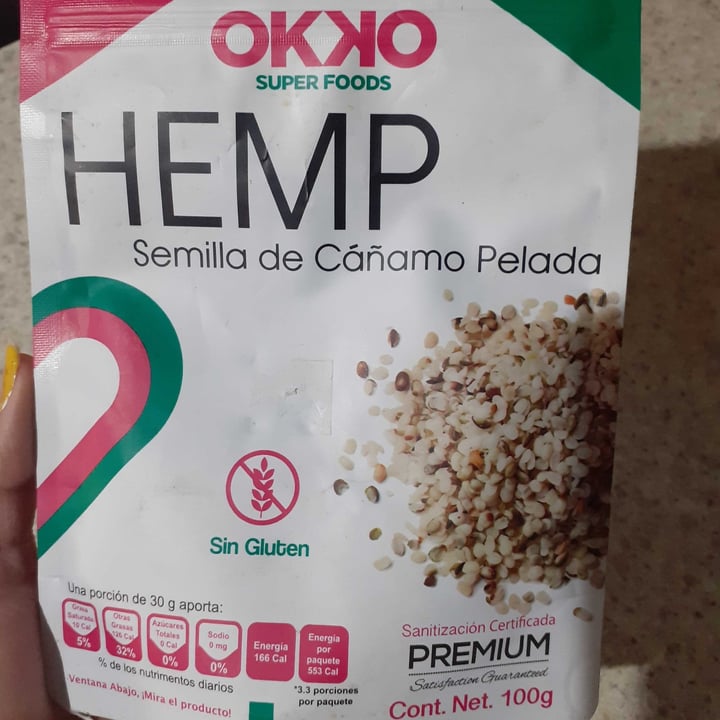 photo of Okko Super Foods Hemp Orgánico shared by @polamelendez on  18 Oct 2020 - review