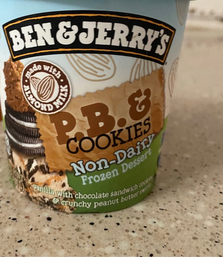 photo of Ben & Jerry's P.B. & Cookies Non-Dairy Frozen Dessert shared by @cathleenclovenheart on  28 Apr 2020 - review