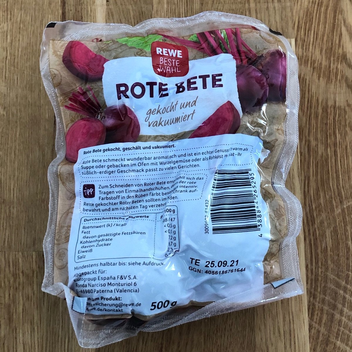 Rote bete from REWE Beste Wahl - Vegan Product Reviews & Ratings | abillion