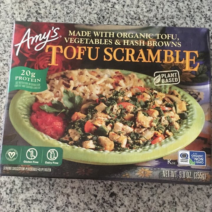 photo of Amy’s Amy’s Tofu Scramble shared by @healthyveganfood101 on  09 Oct 2021 - review