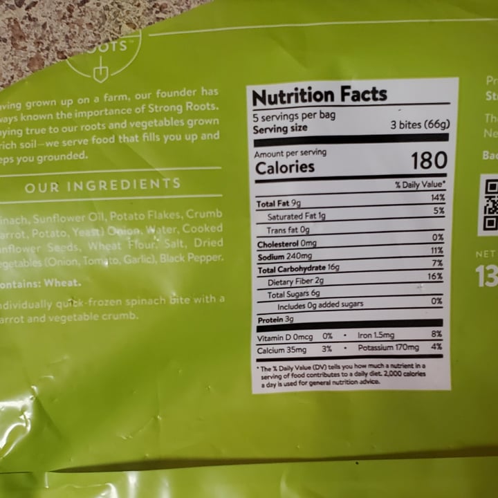 review photo of Strong Roots Spinach Bites shared by @4thepiggies on 11 Dec 2021 - review