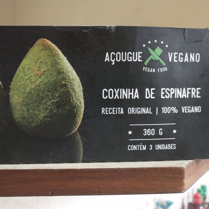 photo of Açougue vegano Coxinha de espinafre shared by @marcouves on  11 Apr 2022 - review