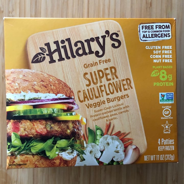 photo of Hilary's Super Cauliflower Veggie Burgers shared by @wmoon on  21 Aug 2020 - review