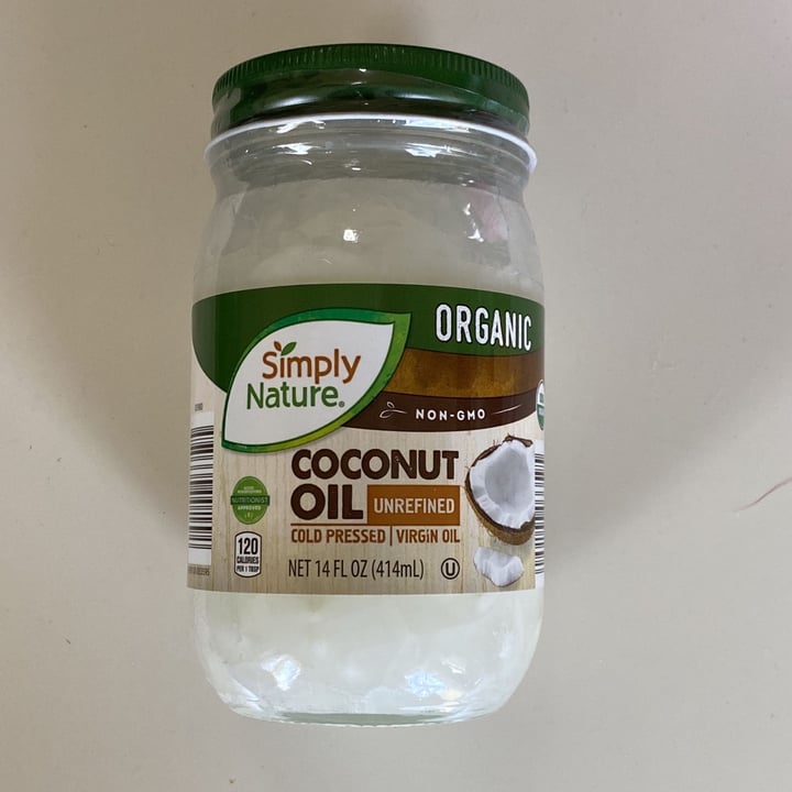 photo of Simply Nature Coconut oil organic shared by @noelylibanio on  18 Apr 2022 - review