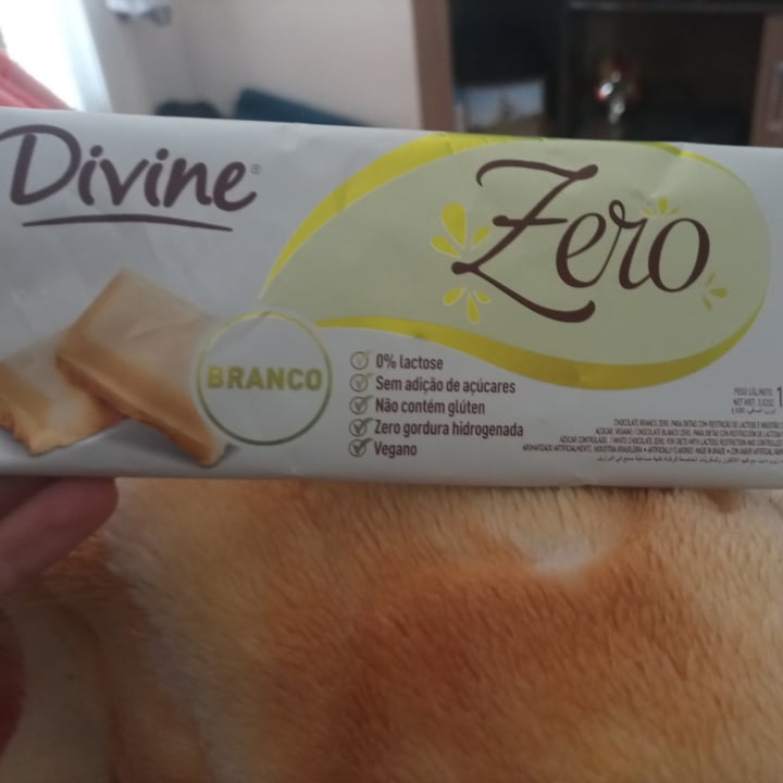 photo of Divine Chocolate Chocolate Branco Zero shared by @sahvieira on  26 Jun 2022 - review
