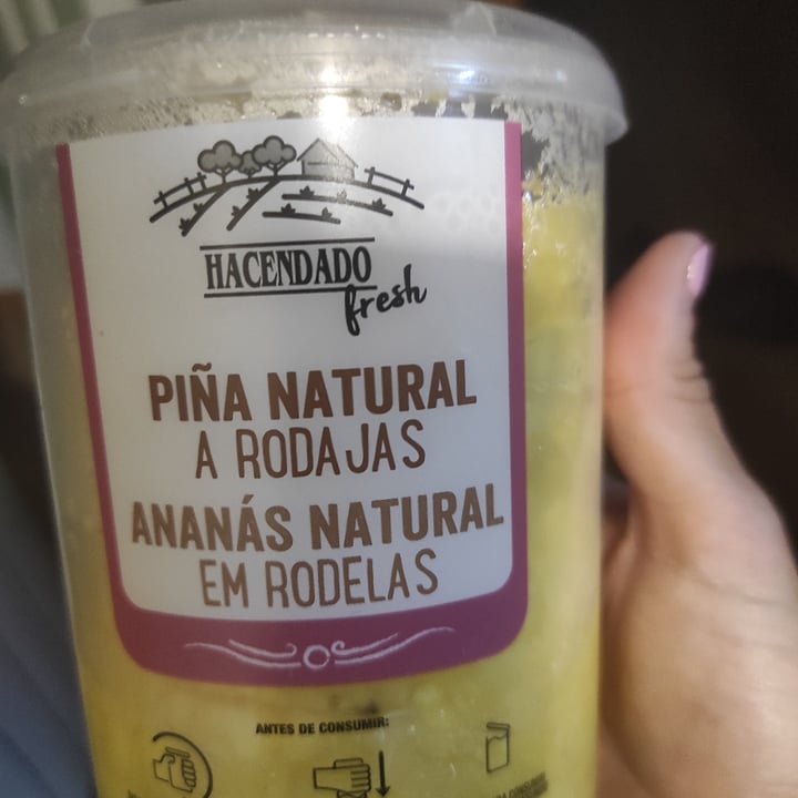 review photo of Hacendado Piña natural en rodajas shared by @govegan2022 on 18 Jul 2022 - review