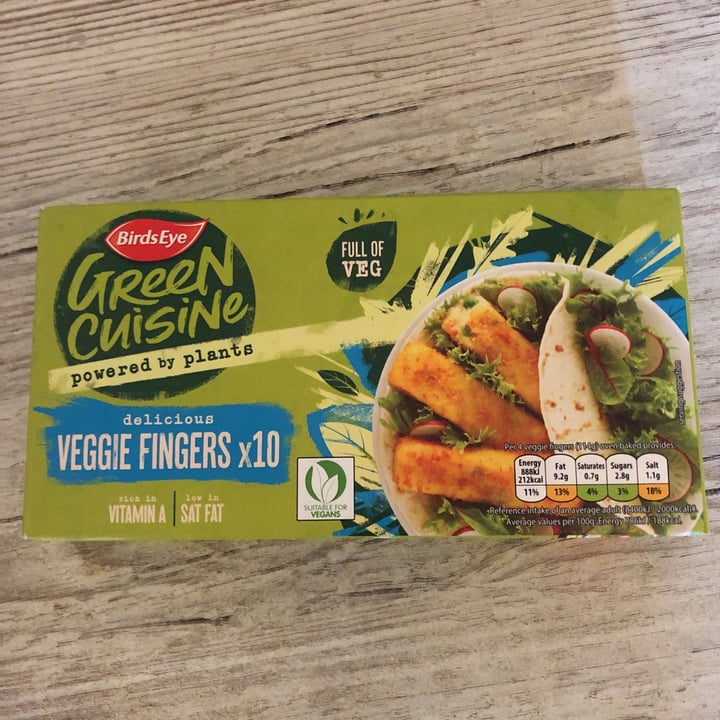 photo of BirdsEye Green Cuisine Veggie Fingers shared by @vegangames on  04 Apr 2021 - review