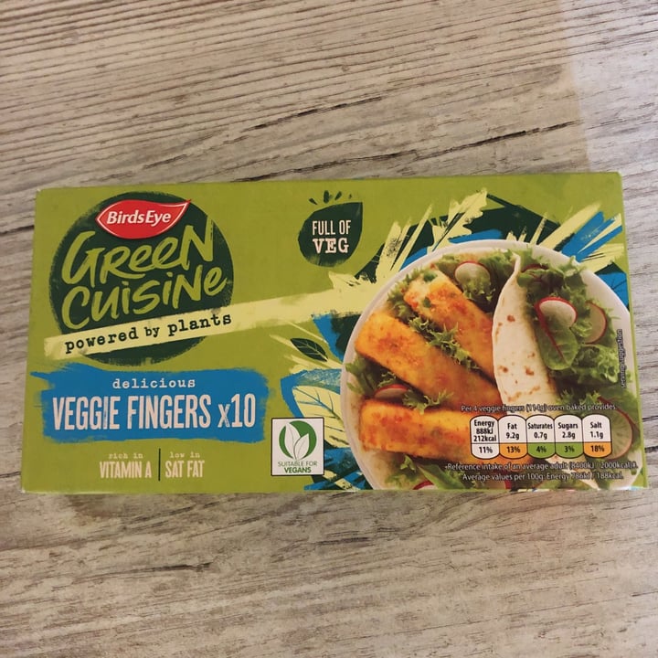 review photo of BirdsEye Green Cuisine Veggie Fingers shared by @vegangames on 04 Apr 2021 - review