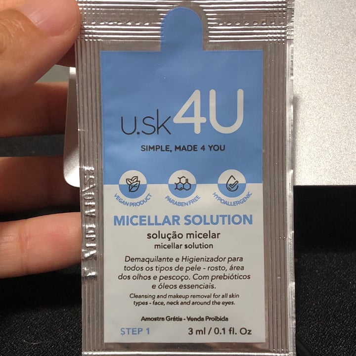 review photo of U.sk 4U solução micelar shared by @rchls on 15 Oct 2022 - review