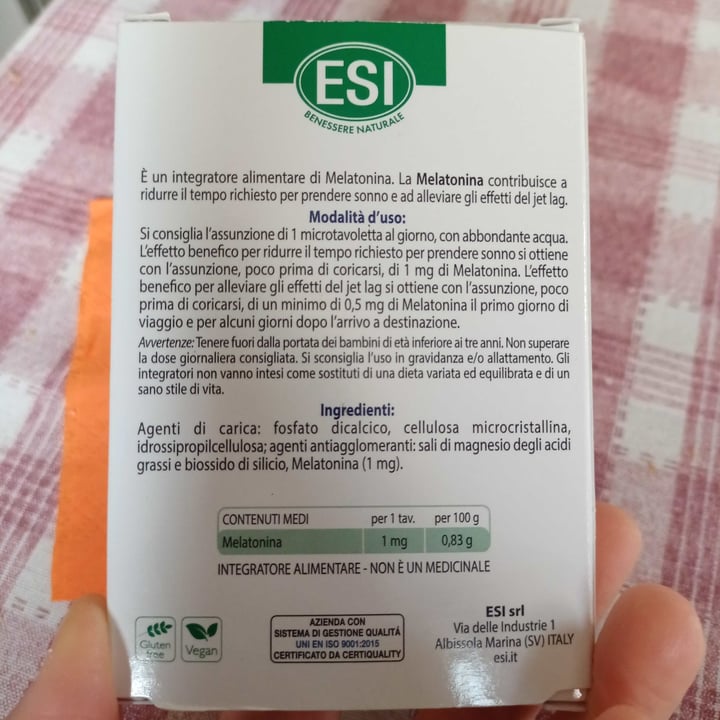 photo of ESI Melatonin Pura shared by @federicaika on  03 Apr 2022 - review