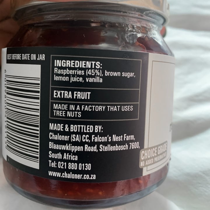 photo of Chaloner Raspberry preserve shared by @tumimontshosi on  10 Oct 2021 - review