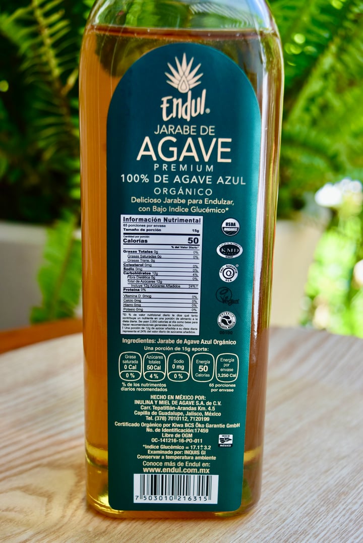 photo of Endul Jarabe De agave shared by @andrearebeca on  30 Apr 2021 - review