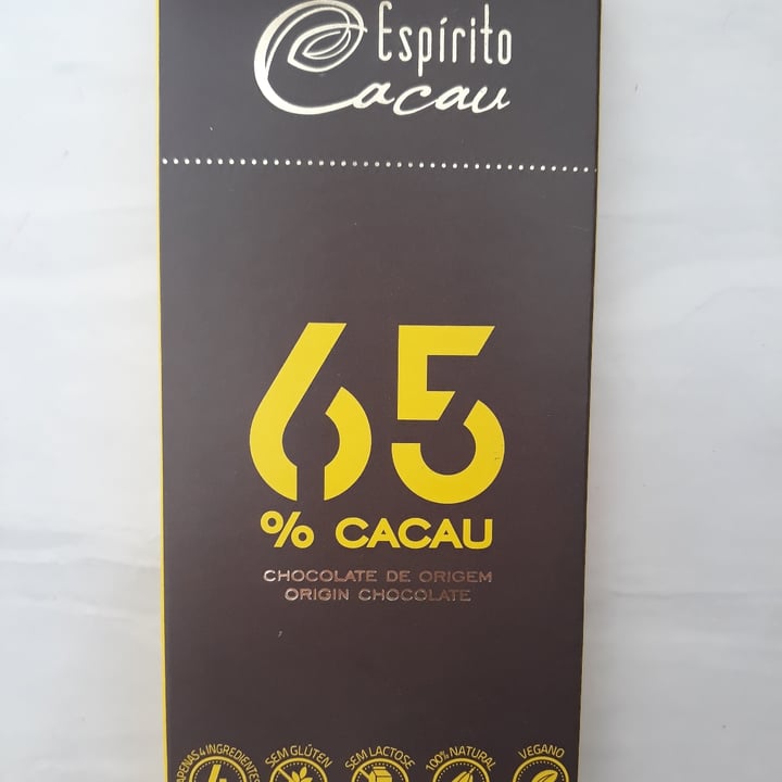 photo of Espírito Cacau Chocolate 65% shared by @mslinda on  01 Sep 2022 - review