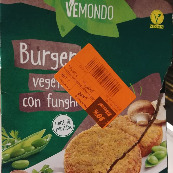 photo of Vemondo Burger Vegetali con Funghi shared by @silvixyoga on  05 Jan 2022 - review