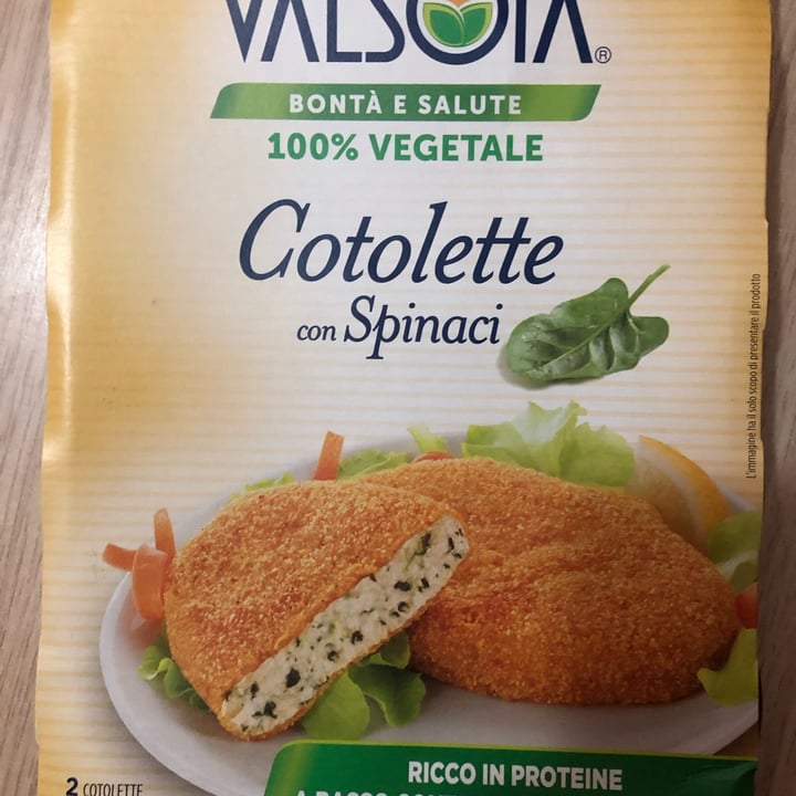 photo of Valsoia Cotolette con spinaci shared by @marinachia on  11 Aug 2022 - review