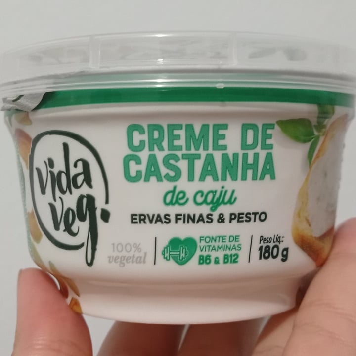 review photo of Vida Veg Creme de Castanha de Caju com Ervas Finas & Pesto shared by @cuebasz on 11 Mar 2022 - review