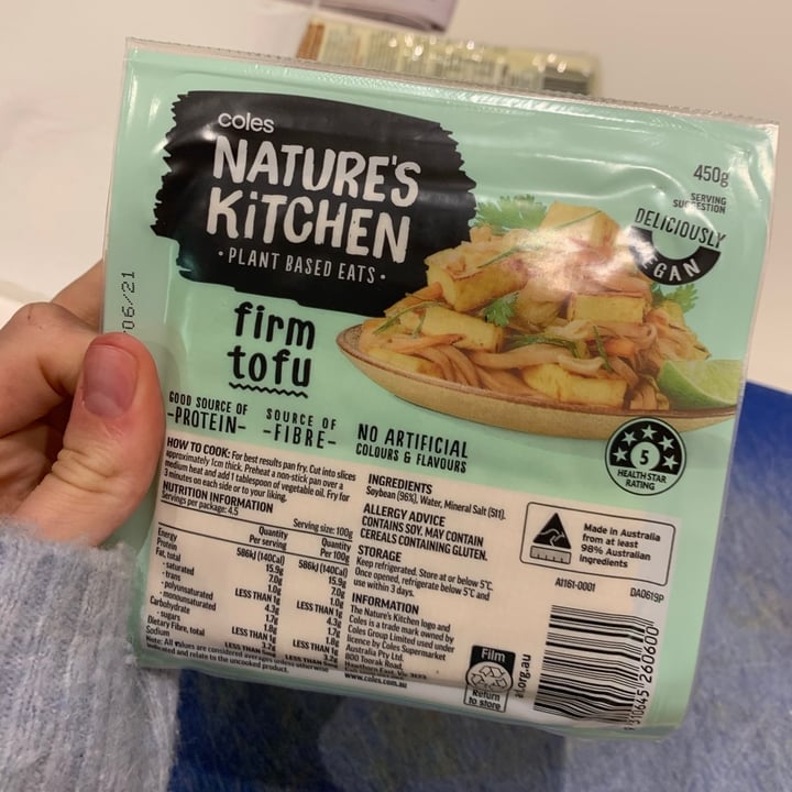 photo of Natural kitchen tofu Tofu shared by @jemmaveggie on  22 Apr 2021 - review
