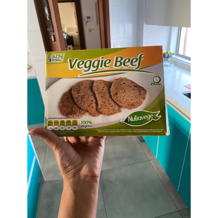 photo of Nutravege Veggie beef shared by @alechugavegan on  17 Mar 2020 - review