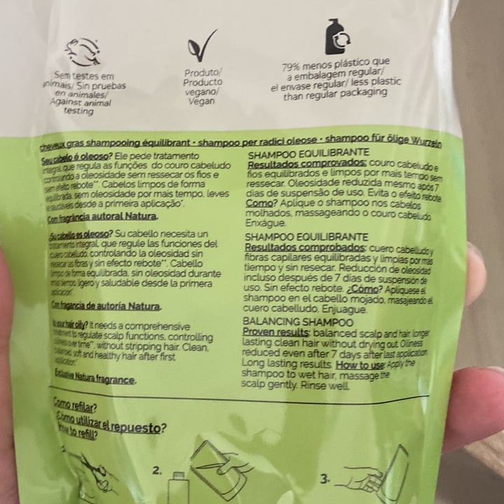review photo of Natura Natura Lumina - Shampoo Equilibrante - Cabelos Oleosos shared by @taliki on 16 Apr 2022 - review