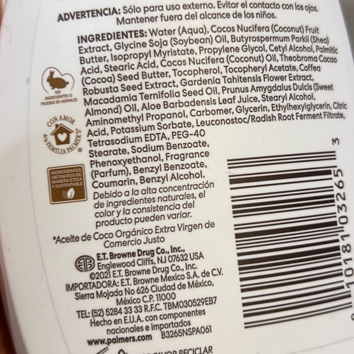 photo of Palmer's COCONUT HYDRATE DAILY BODY LOTION shared by @karenaho1 on  26 Jul 2022 - review