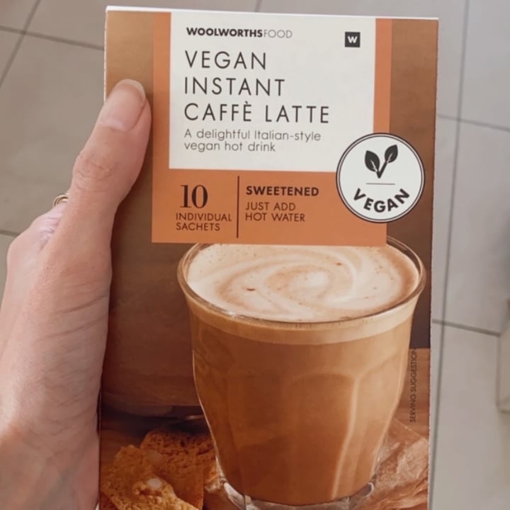 review photo of Woolworths Food Vegan Instant Café Latte shared by @vegansaofficial on 12 Jul 2021 - review