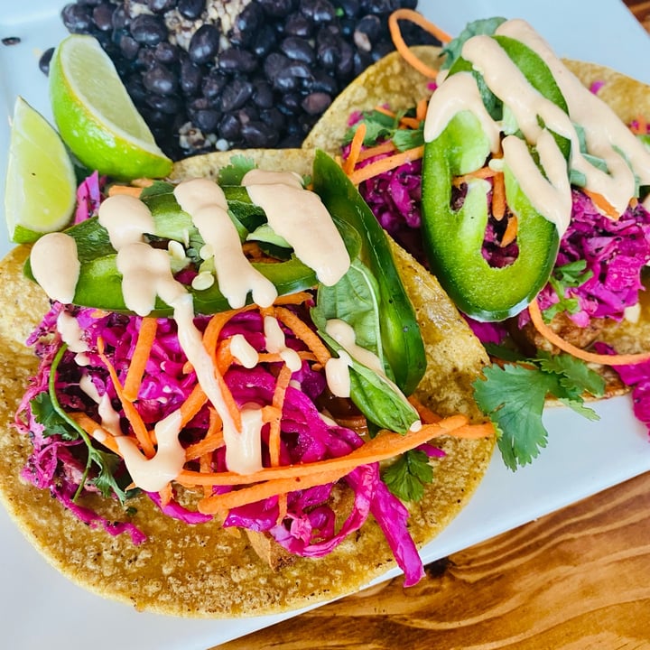 photo of Sage Plant Based Bistro and Brewery Echo Park Bahn mi tacos shared by @valorousvegan on  08 Apr 2022 - review