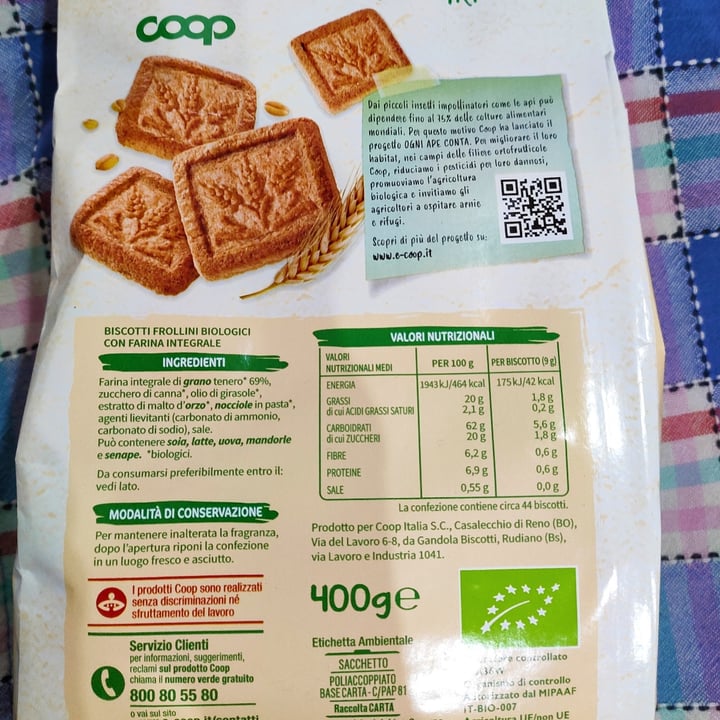 review photo of Vivi Verde Coop frollini integrali biologici shared by @verru on 24 Nov 2022 - review