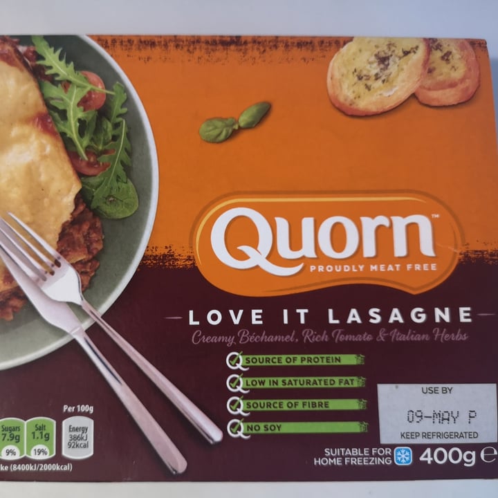 photo of Quorn Love It Lasagne shared by @blossomcotton on  02 Jun 2020 - review