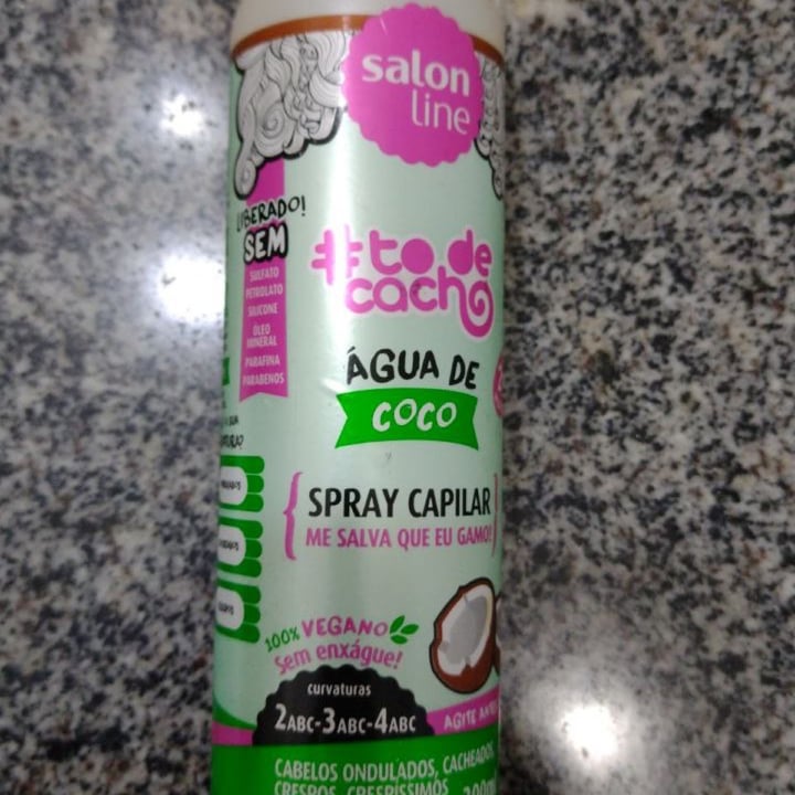 photo of Salon line Spray água de coco shared by @mariannamelob on  04 May 2022 - review