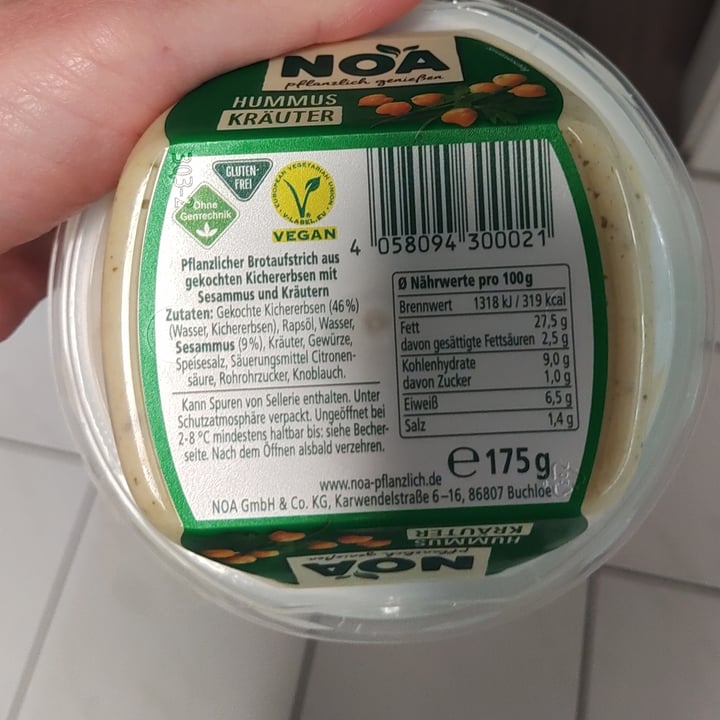 photo of Noa Hummus Kräuter shared by @saechsine on  15 Nov 2022 - review