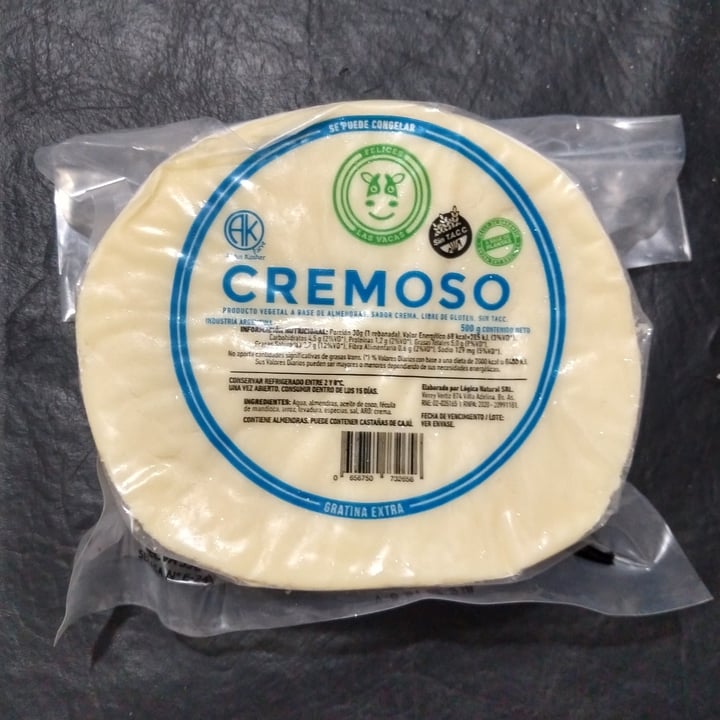 photo of Felices Las Vacas Queso Cremoso shared by @nutricionvegana on  21 May 2021 - review