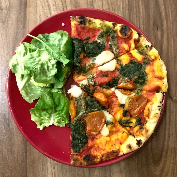 photo of Plant Kitchen (M&S) Margherita Woodfired Sourdough Pizza shared by @vegpledge on  27 Dec 2021 - review