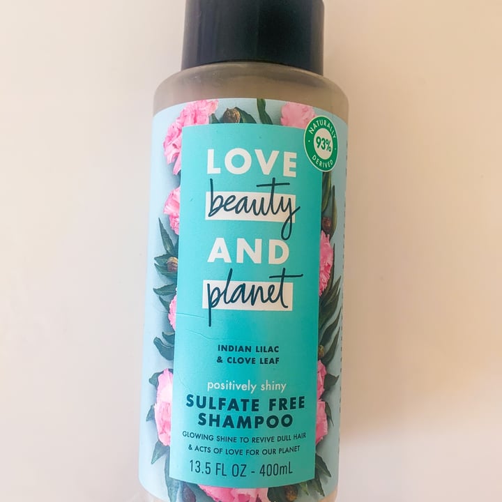 photo of Love Beauty and Planet Indian lilac and Clove leaf positively shiny shampoo shared by @jordaneatsplants on  20 Jan 2021 - review