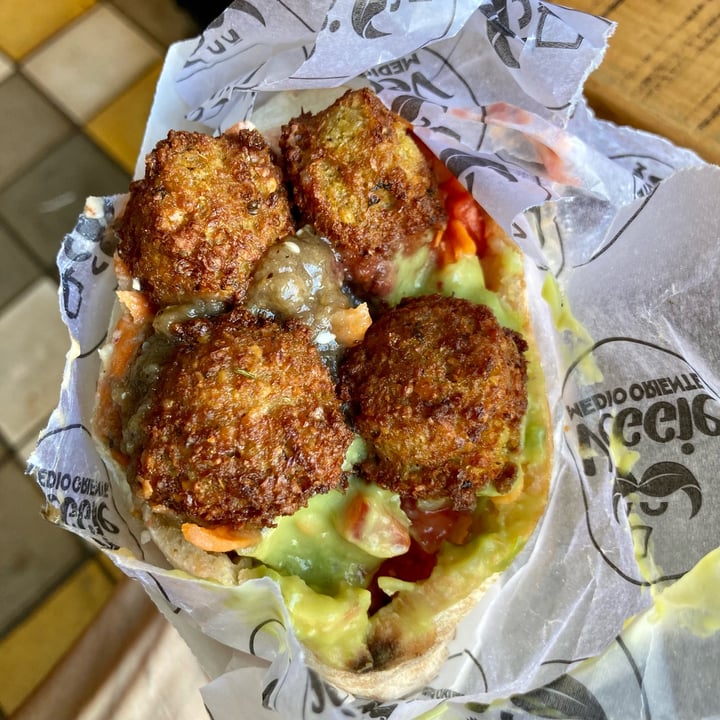 photo of Veggie Medio Oriente Falafel sandwich shared by @outofstep on  07 Mar 2022 - review