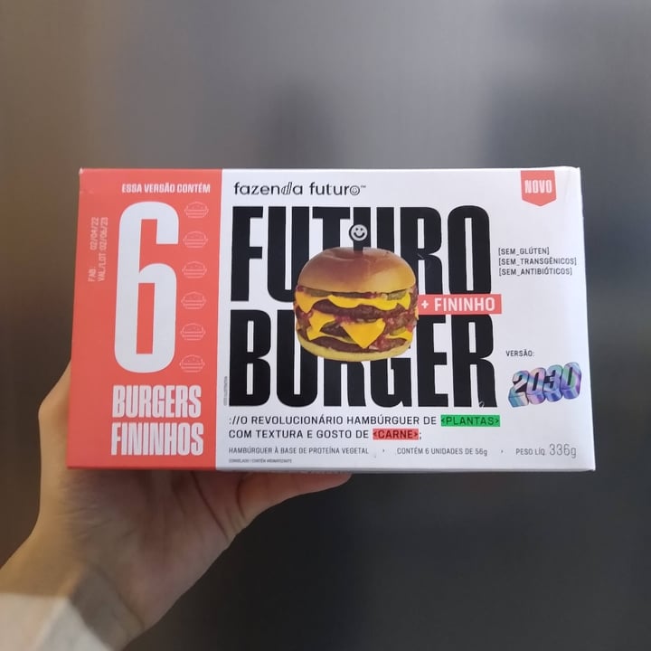 photo of Fazenda Futuro - Future Farm Futuro Burger Fininho shared by @bgodines on  04 May 2022 - review