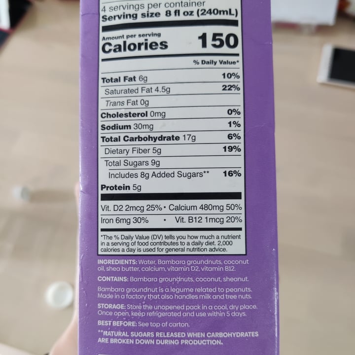 review photo of WhatIF Foods BAMnut Plant Based Milk - Everyday shared by @baybeemon on 23 Feb 2022 - review