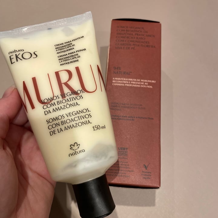 photo of Natura Creme para Pentear Reconstrução dos Fios Ekos Murumuru shared by @jessicacolaco on  15 Sep 2021 - review