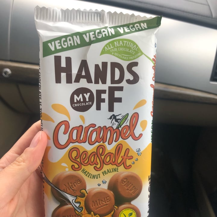 photo of Hands Off My Chocolate Caramel Seasalt Hazelnut Praline shared by @federicavlc on  30 Apr 2022 - review