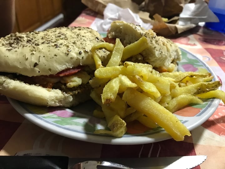 photo of El Veganosaurio (Delivery Only) Sándwich Milanesa Napolitana shared by @azuldelascasas on  17 Jan 2020 - review