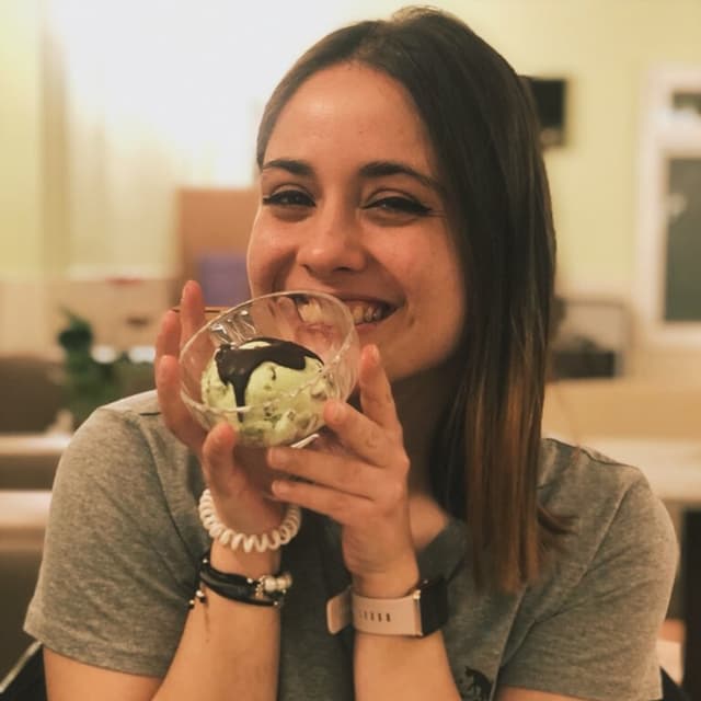 Foto del piatto “Helado menta y chocolate”