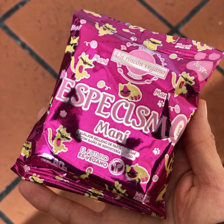 review photo of Un Rincón Vegano Especismo Alfajor Relleno de Pasta de Maní con Baño de Repostería Negro shared by @pauli186 on 14 May 2021 - review