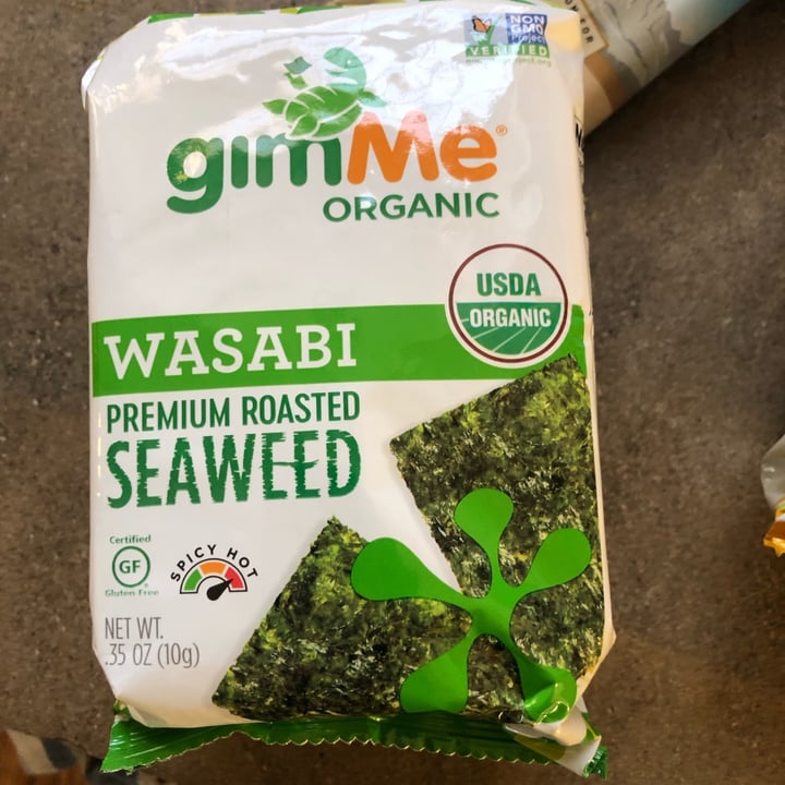 photo of Gimme Organic Wasabi Roasted Seaweed shared by @nisharespect on  06 Dec 2022 - review
