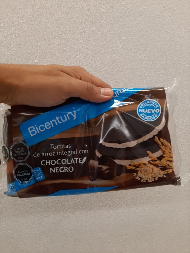 photo of Bicentury Tortitas De Arroz Integral Con Chocolate Negro shared by @alets on  20 Feb 2020 - review