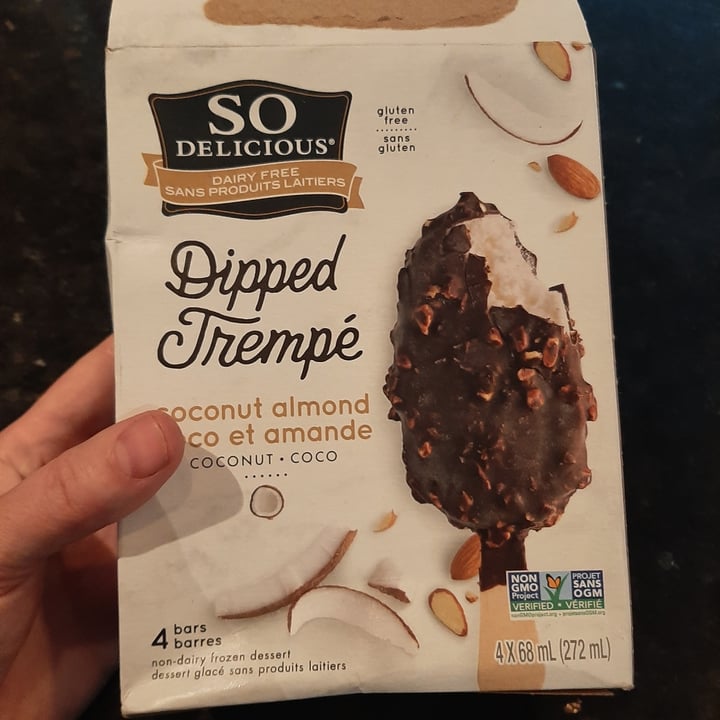 review photo of So Delicious Dairy Free Dipped Coconut Almond Coconutmilk Frozen Dessert shared by @fitzroyandfae on 24 Jul 2021 - review